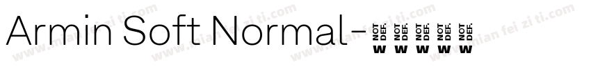 Armin Soft Normal字体转换